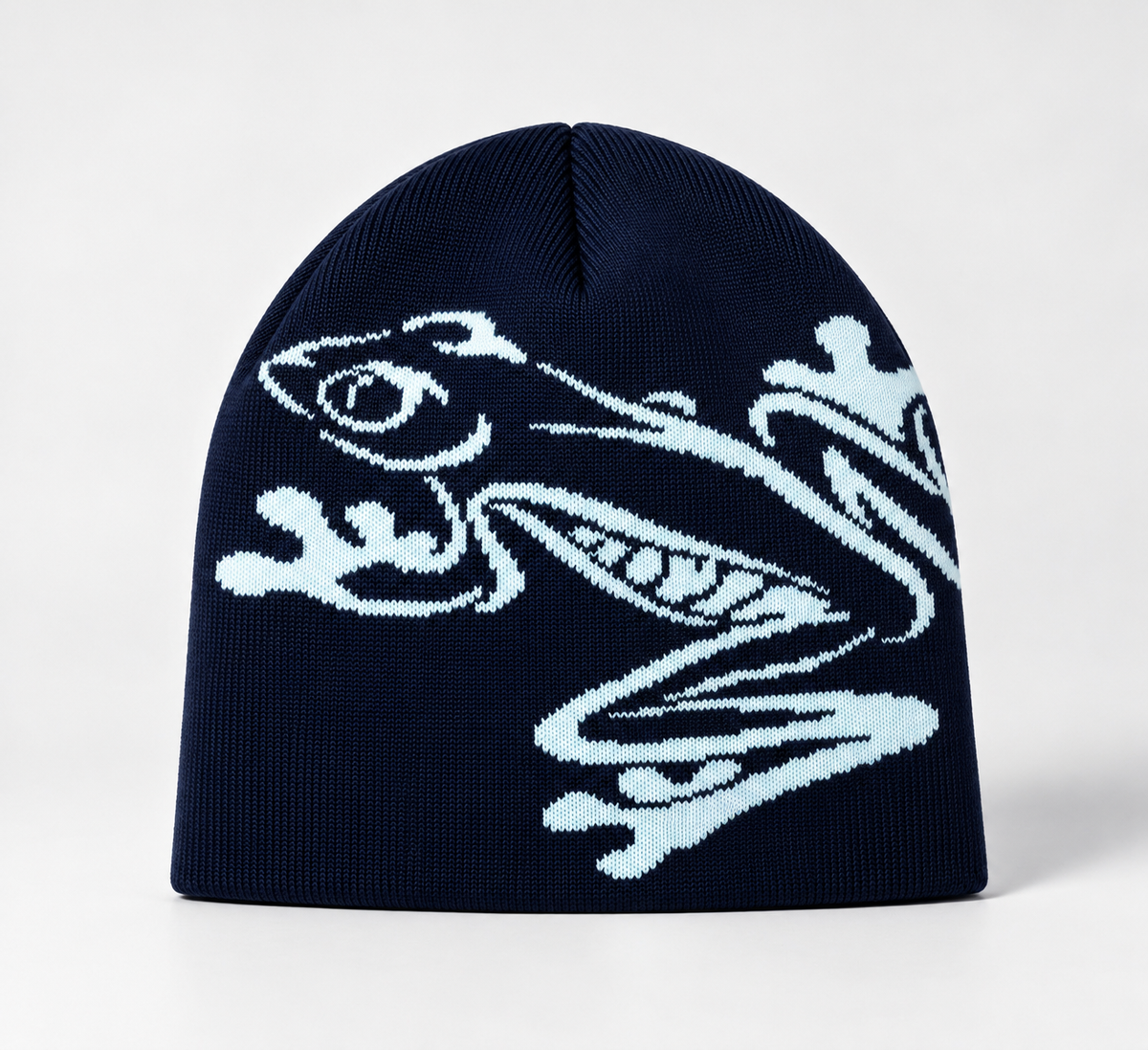Frog Beanie — Navy