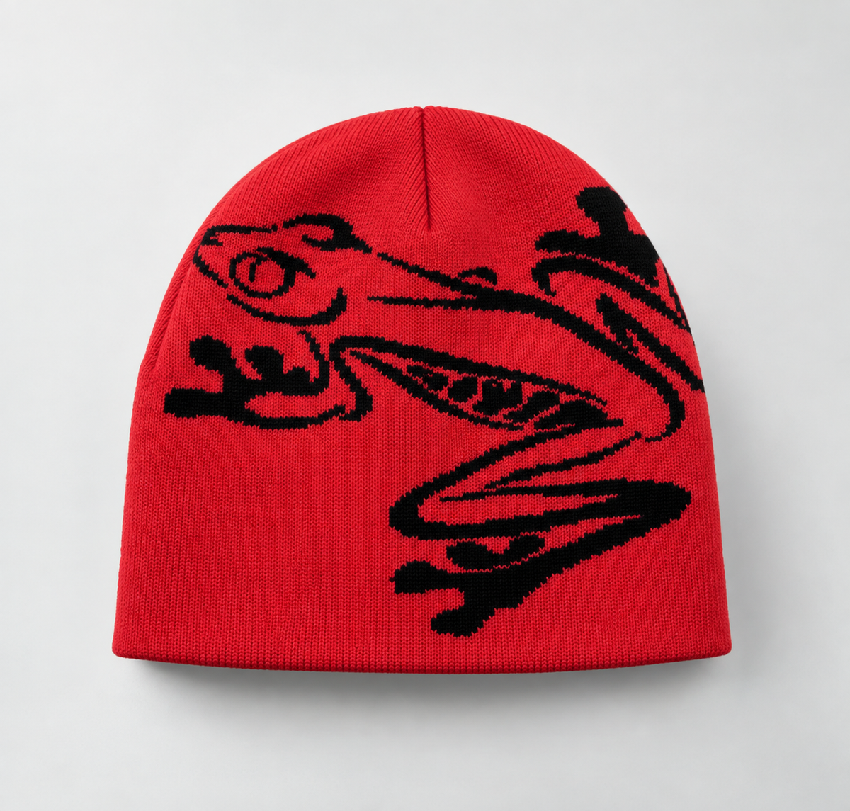 Frog Beanie — Red