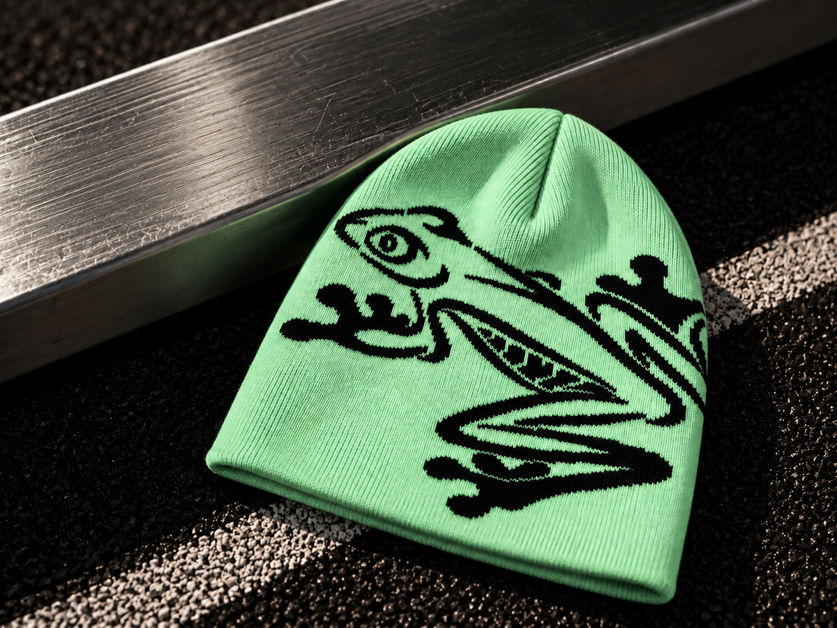 Frog Beanie — Green