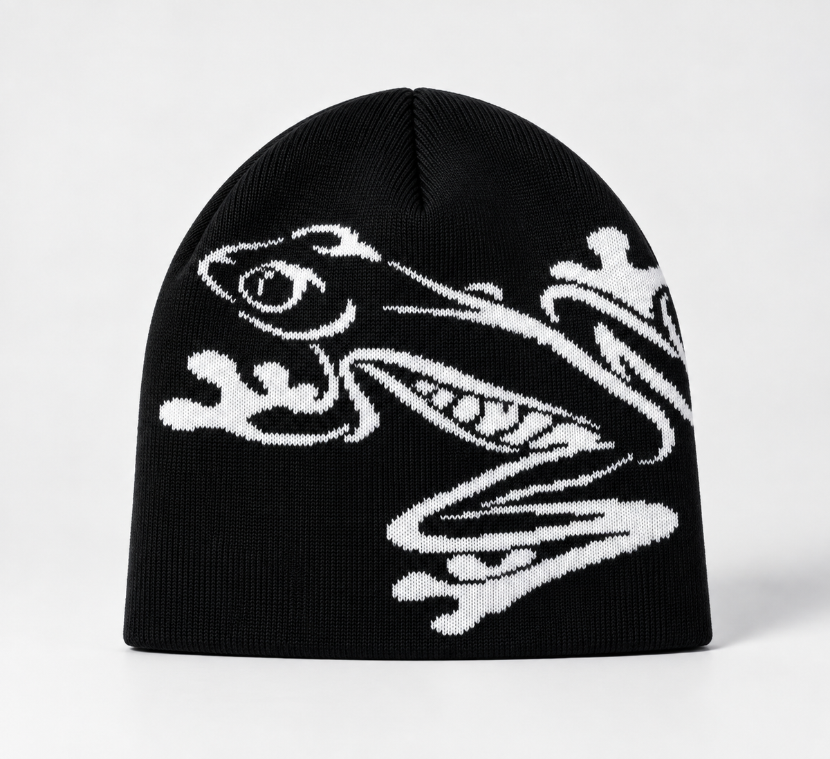 Frog Beanie — Black