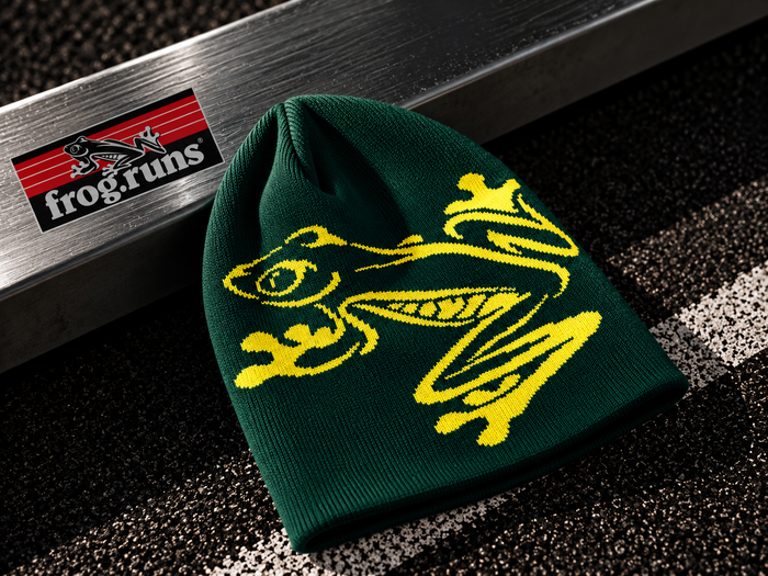 Frog Beanie — Green&Yellow