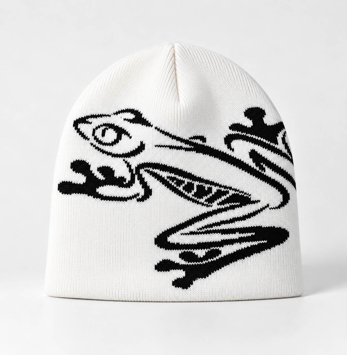 Frog Beanie — White